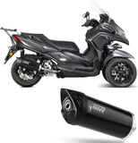 Auspuffendstück Ohne Katalysator Und Ohne Geräuschzulassung Mover Stahl Schwarz - Mivv Kompatibel Mit Yamaha Tricity 300 (2021-2024)