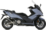 Auspuffendstück Ohne Katalysator Und Ohne Geräuschzulassung Gppro Stahl Schwarz - Mivv Kompatibel Mit Kymco Ak 550 (2017-2020)
