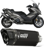 Auspuffendstück Ohne Katalysator Und Ohne Geräuschzulassung Sr-1 Stahl Schwarz - Mivv Kompatibel Mit Kymco Ak 550 (2021-2024)