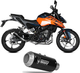 Exhaust Tip Without Sound Certification Mk3 Steel Black - Mivv Compatible With Ktm 125 Duke (2024-2026)