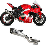 Komplette Auspuffanlage Ohne Katalysator Und Ohne Geräuschzulassung Delta Race Full Titan Carbon - Mivv Kompatibel Mit Ducati Panigale V4 (2018-2022)