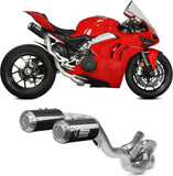 Komplette Auspuffanlage Ohne Katalysator Und Ohne Geräuschzulassung Mk3 Carbon - Mivv Kompatibel Mit Ducati Panigale V4 (2018-2022)