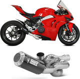 Komplette Auspuffanlage Ohne Katalysator Und Ohne Geräuschzulassung Mk3 Carbon - Mivv Kompatibel Mit Ducati Streetfighter V4 (2020-2022)