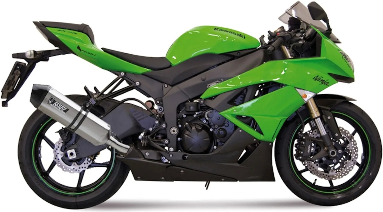 Komplette Auspuffanlage Ohne Katalysator Und Ohne Geräuschzulassung Speed Edge Full Titan Carbon - Mivv Kompatibel Mit Kawasaki Zx 6R 636 (2009-2016)