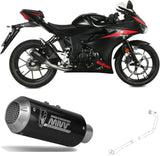 Komplette Auspuffanlage Ohne Katalysator Und Ohne Geräuschzulassung Mk3 Carbon - Mivv Kompatibel Mit Suzuki Gsx-R 125 (2017-2020)