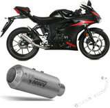 Komplette Auspuffanlage Ohne Katalysator Und Ohne Geräuschzulassung Mk3 Edelstahl - Mivv Kompatibel Mit Suzuki Gsx-S 125 (2017-2020)