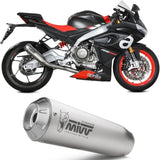 Complete Exhaust System Without Catalytic Converter And Without Sound Certification X-M1 Titanium - Mivv Compatible With Aprilia Rs 660 (2020-2024)