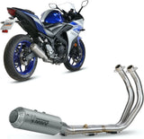 Komplette Auspuffanlage Ohne Katalysator Und Ohne Geräuschzulassung Mk3 Edelstahl - Mivv Kompatibel Mit Yamaha Yzf-R25 (2015-2024)