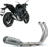 Complete Exhaust System Without Catalytic Converter And Without Sound Certification Mk3 Stainless Steel - Mivv Compatible With Yamaha Yzf-R3 (2015-2024)