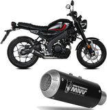 Komplette Auspuffanlage Ohne Katalysator Und Ohne Geräuschzulassung Mk3 Stahl Schwarz - Mivv Kompatibel Mit Yamaha Xsr 125 (2022-2024)