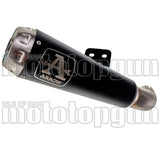 Auspuffendrohr Ohne Geräuschzulassung Pro-Race Nichrom Schwarz Edelstahl - Arrow Special Parts Kompatibel Mit Yamaha Yzf-R 125 (2019-2020)