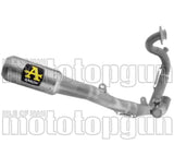 Komplette Auspuffanlage Ohne Katalysator Und Ohne Geräuschzulassung Round Competition Evo Bomb Titan Endkappe Titan - Arrow Special Parts Kompatibel Mit Honda Nsf 250 R (2012-2026)