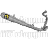 Komplette Auspuffanlage Ohne Katalysator Und Ohne Geräuschzulassung Round Competition Low Sound Bomb Titan Endkappe Titan - Arrow Special Parts Kompatibel Mit Honda Nsf 250 R (2012-2026)