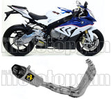 Complete Exhaust System Without Catalytic Converter And Without Sound Certification Works Competition Basso Titanium Carbon - Arrow Special Parts Compatible With Bmw S 1000 Rr (2015-2018)