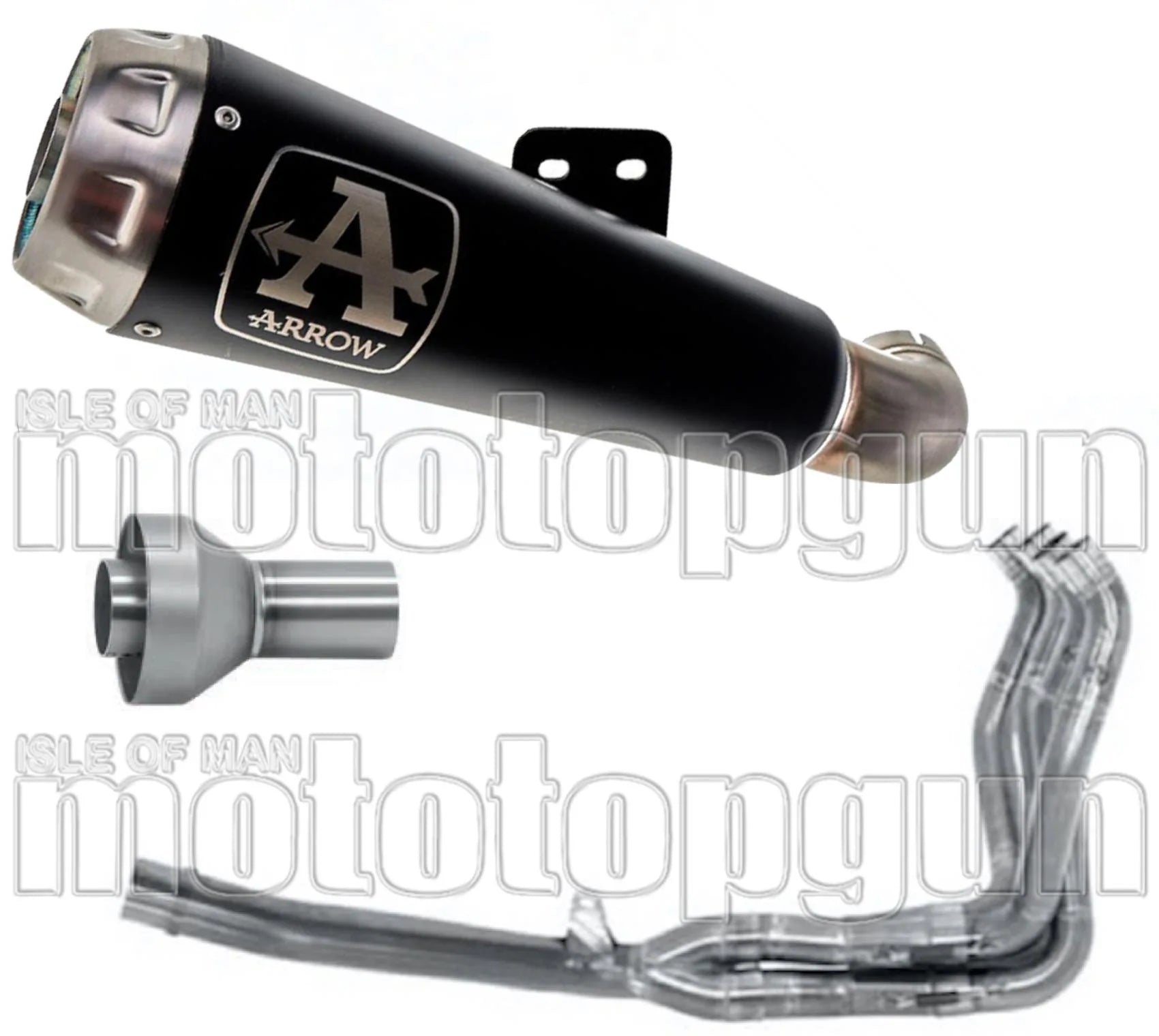 Komplette Auspuffanlage Ohne Katalysator Und Ohne Geräuschzulassung Pro-Race Nichrom Schwarz Edelstahl - Arrow Special Parts Kompatibel Mit Suzuki Gsx-R 1000 (2017-2020)