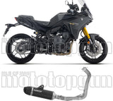 Komplette Auspuffanlage Ohne Katalysator Und Ohne Geräuschzulassung Icon Aluminium Schwarz Endkappe Carby - Arrow Special Parts Kompatibel Mit Yamaha Tracer 7 - Gt (2025-2026)
