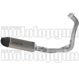 Komplette Auspuffanlage Ohne Katalysator Und Ohne Geräuschzulassung Icon Titan Endkappe Carby - Arrow Special Parts Kompatibel Mit Yamaha Tracer 7 - Gt (2025-2026)