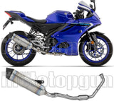 Komplette Auspuffanlage Ohne Katalysator Und Ohne Geräuschzulassung Icon Titan Endkappe Carby - Arrow Special Parts Kompatibel Mit Yamaha Mt-125 (2025-2026)