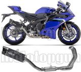 Komplette Auspuffanlage Ohne Katalysator Und Ohne Geräuschzulassung Indy-Race Evo Aluminium Schwarz Endkappe Carby - Arrow Special Parts Kompatibel Mit Yamaha Yzf R9 (2025)