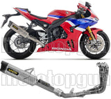 Komplette Auspuffanlage Ohne Katalysator Und Ohne Geräuschzulassung Indy-Race Evo Competition Evo Titan Endkappe Carby - Arrow Special Parts Kompatibel Mit Honda Cbr 1000 Rr - R (2024-2026)