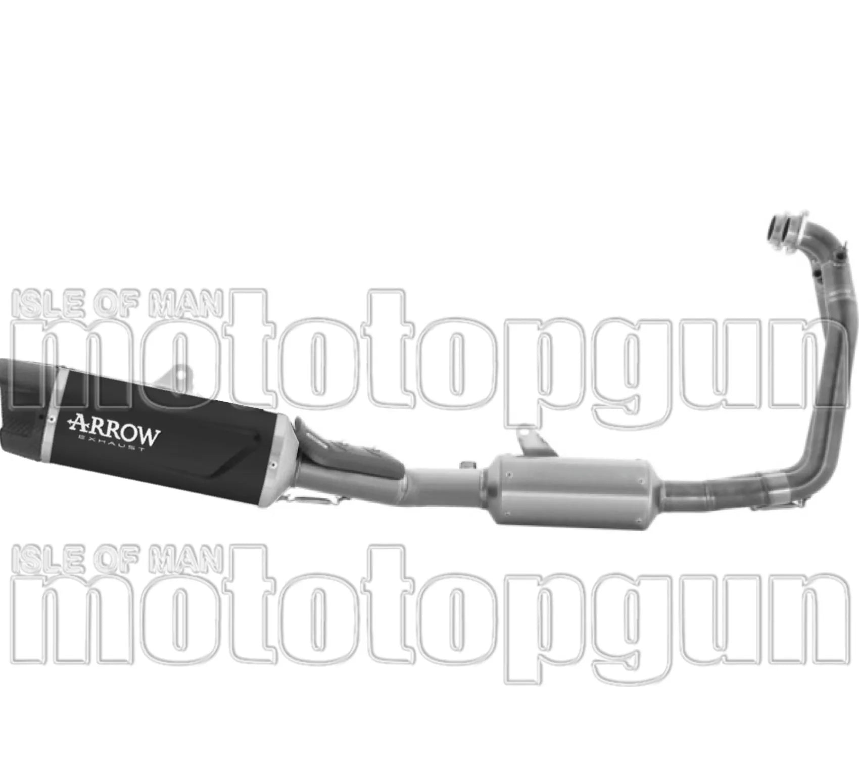 Komplette Auspuffanlage Ohne Katalysator Und Ohne Geräuschzulassung Indy-Race Evo Aluminium Schwarz Endkappe Carby - Arrow Special Parts Kompatibel Mit Aprilia Rs 660 (2025-2026)