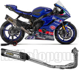 Komplette Auspuffanlage Ohne Katalysator Und Ohne Geräuschzulassung Indy-Race Evo Competition Evo Full Titan Carbon - Arrow Special Parts Kompatibel Mit Yamaha Yzf-R6 (2017-2024)