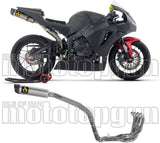 Complete Exhaust System Without Catalytic Converter And Without Sound Certification Indy-Race Competition Titanium Carby End Cap - Arrow Special Parts Compatible With Honda Cbr 600 Rr (2025-2026)
