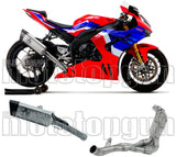 Komplette Auspuffanlage Ohne Katalysator Und Ohne Geräuschzulassung Pista Titan Carbon - Arrow Special Parts Kompatibel Mit Honda Cbr 1000 Rr - R (2020-2023)