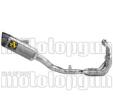 Komplette Auspuffanlage Ohne Katalysator Und Ohne Geräuschzulassung Pista Competition Evo Titan Endkappe Carby - Arrow Special Parts Kompatibel Mit Yamaha Yzf R9 (2025)