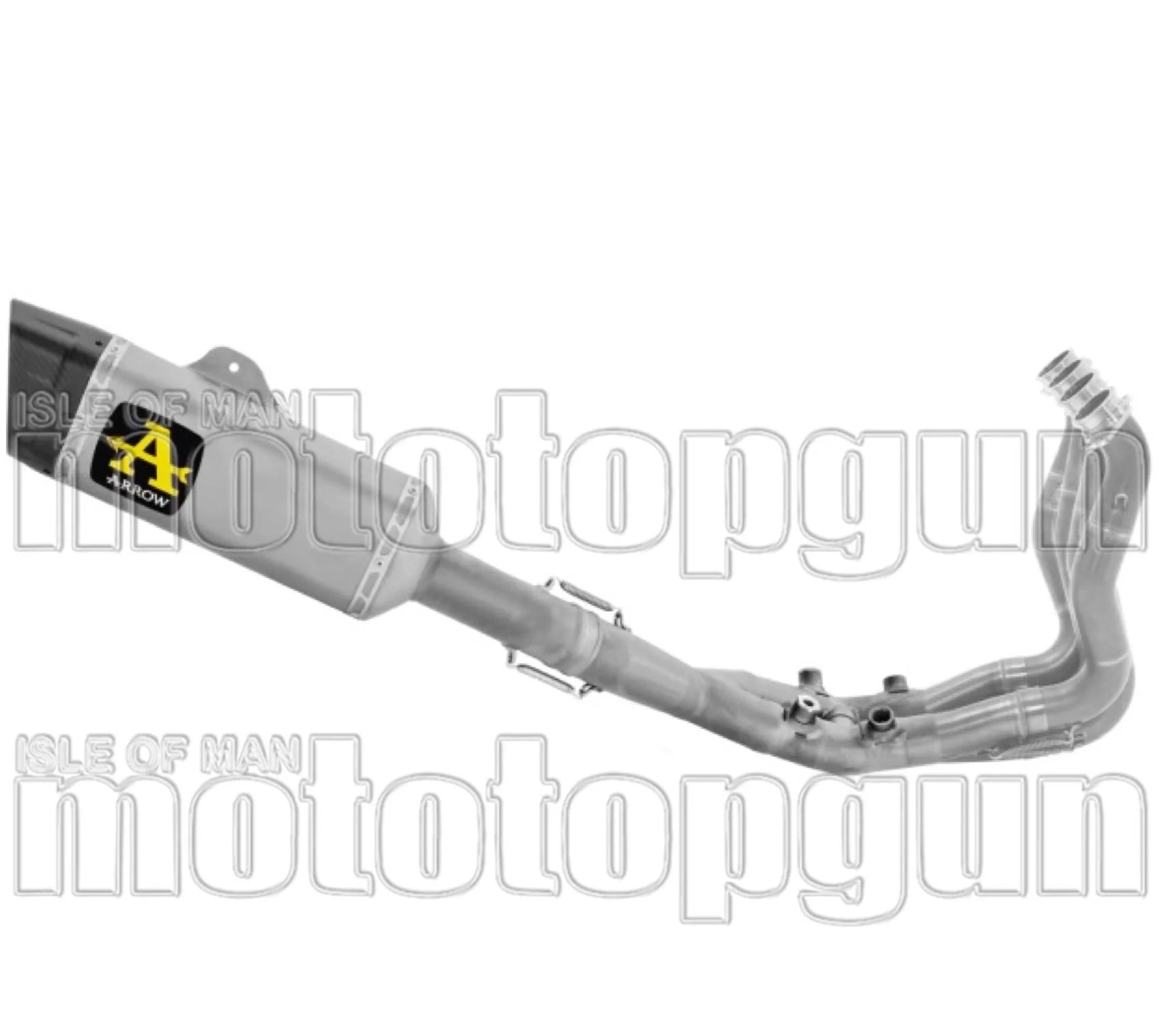 Komplette Auspuffanlage Ohne Katalysator Und Ohne Geräuschzulassung Pista Competition Sbk Titan Endkappe Carby - Arrow Special Parts Kompatibel Mit Bmw S 1000 Rr (2019-2024)