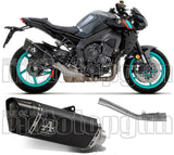 Komplette Auspuffanlage Ohne Katalysator Und Ohne Geräuschzulassung Pista Titan Schwarz Carbon - Arrow Special Parts Kompatibel Mit Yamaha Mt-10 (2022-2024)