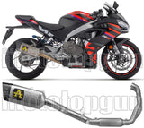 Komplette Auspuffanlage Ohne Katalysator Und Ohne Geräuschzulassung Pista Titan Carbon - Arrow Special Parts Kompatibel Mit Aprilia Rs 457 (2024-2025)