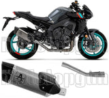 Komplette Auspuffanlage Ohne Katalysator Und Ohne Geräuschzulassung Pista Full Titan Carbon - Arrow Special Parts Kompatibel Mit Yamaha Mt-10 (2022-2024)