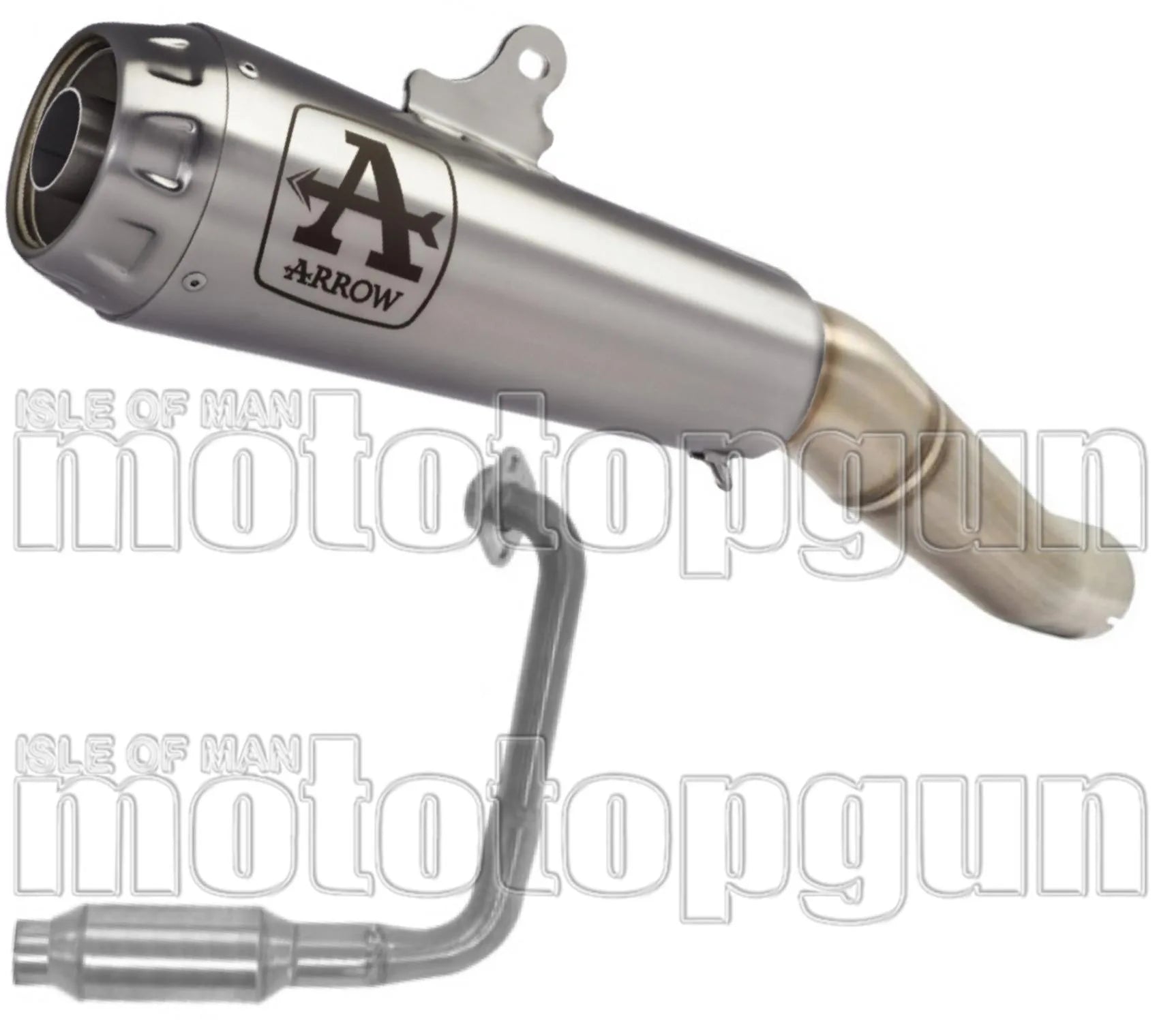Komplette Auspuffanlage Ohne Katalysator Und Ohne Geräuschzulassung Pro-Race Nichrom Edelstahl - Arrow Special Parts Kompatibel Mit Yamaha Mt-125 (2021-2024)