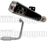 Komplette Auspuffanlage Ohne Katalysator Und Ohne Geräuschzulassung Pro-Race Nichrom Schwarz Edelstahl - Arrow Special Parts Kompatibel Mit Yamaha Yzf-R 125 (2021-2022)