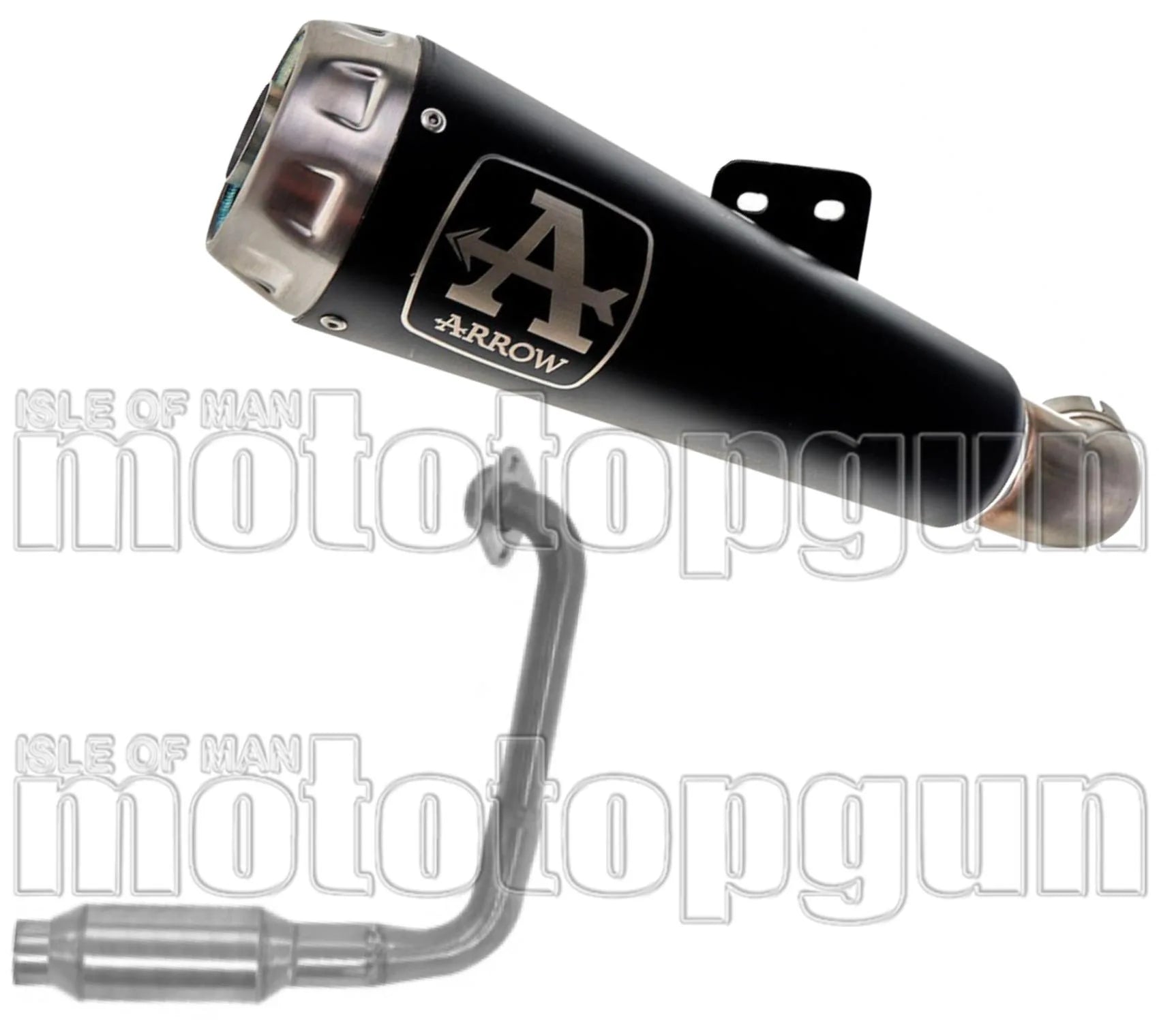Komplette Auspuffanlage Ohne Katalysator Und Ohne Geräuschzulassung Pro-Race Nichrom Schwarz Edelstahl - Arrow Special Parts Kompatibel Mit Yamaha Xsr 125 (2021-2024)