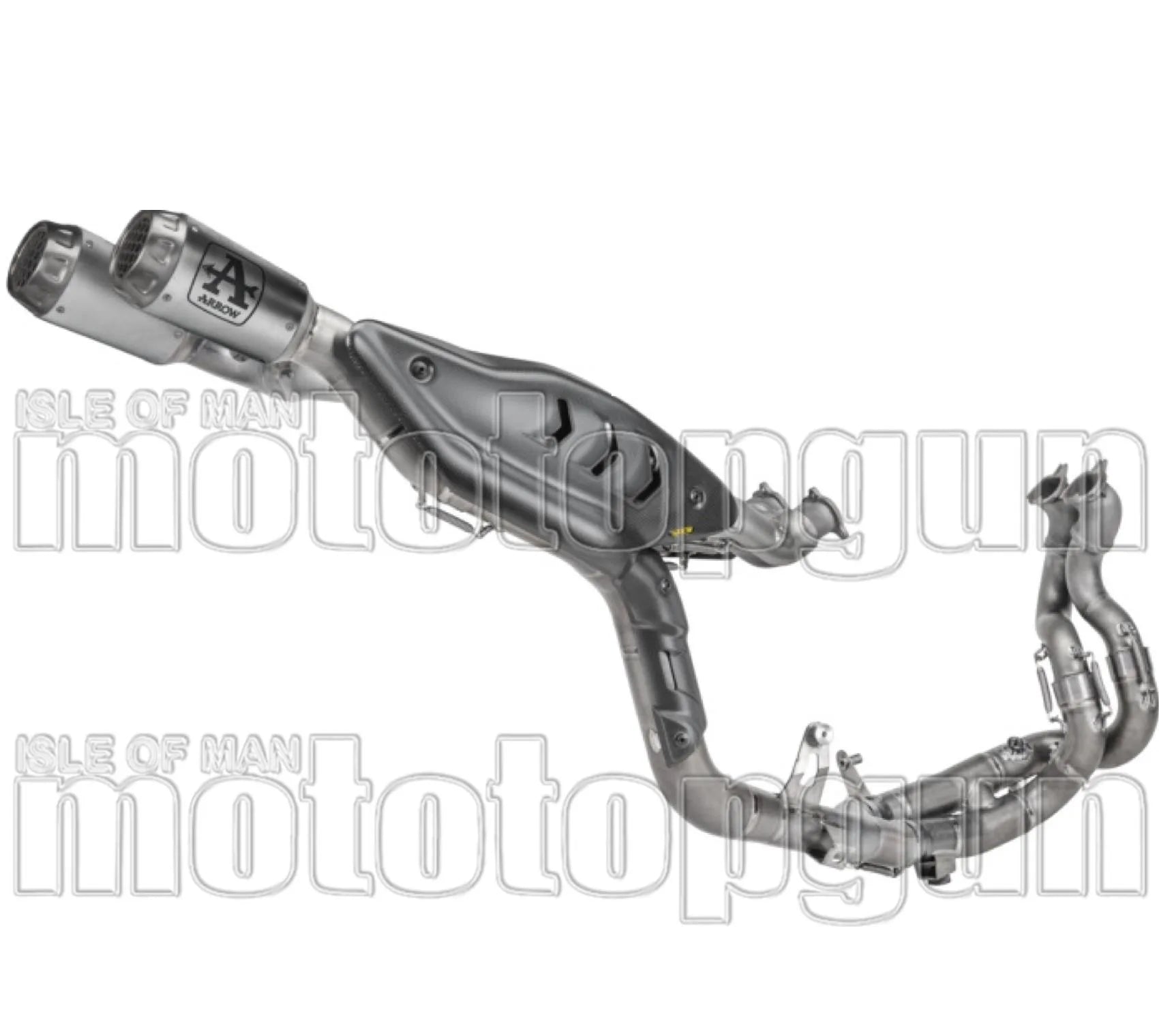 Komplette Auspuffanlage Ohne Katalysator Und Ohne Geräuschzulassung Pro-Race Competition Evo Titan Endkappe Net - Arrow Special Parts Kompatibel Mit Ducati Panigale V4 (2025-2026)