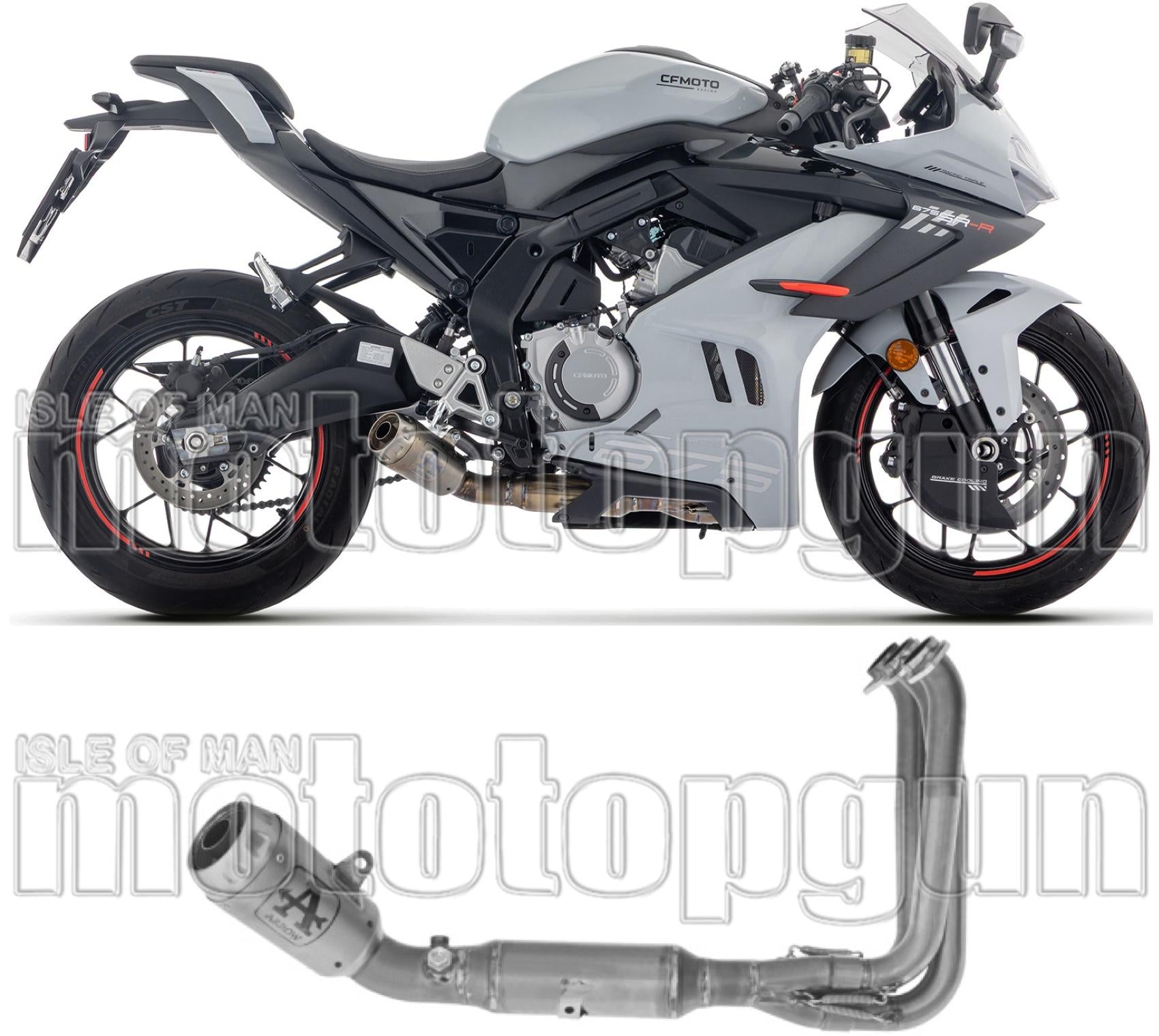 Complete Exhaust System Without Catalytic Converter And Without Sound Certification Pro-Race Nichrom - Arrow Special Parts Compatible With Cfmoto 675 Sr - R (2025-2026)