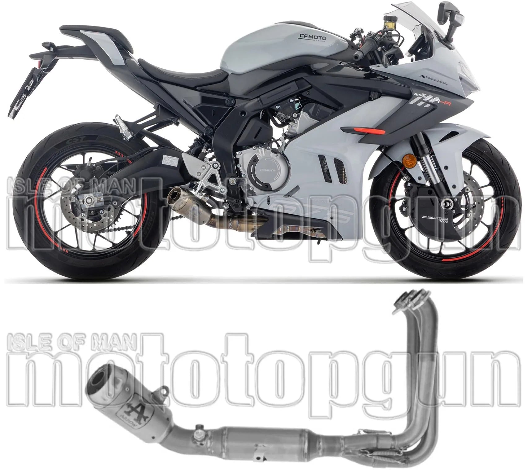 Komplette Auspuffanlage Ohne Katalysator Und Ohne Geräuschzulassung Pro-Race Nichrom - Arrow Special Parts Kompatibel Mit Cfmoto 675 Sr - R (2025-2026)