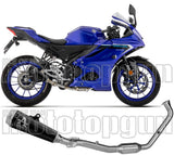 Komplette Auspuffanlage Ohne Katalysator Und Ohne Geräuschzulassung Pro-Race Nichrom Schwarz Endkappe Edelstahl - Arrow Special Parts Kompatibel Mit Yamaha Mt-125 (2025-2026)