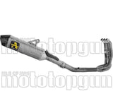 Komplette Auspuffanlage Ohne Katalysator Und Ohne Geräuschzulassung Veloce Competition Titan Endkappe Carby - Arrow Special Parts Kompatibel Mit Triumph Daytona 660 (2024-2026)