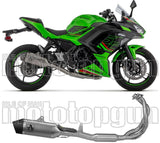 Komplette Auspuffanlage Ohne Katalysator Und Ohne Geräuschzulassung Veloce Titan Carbon - Arrow Special Parts Kompatibel Mit Kawasaki Z 650 (2024-2026)