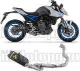 Komplette Auspuffanlage Ohne Katalysator Und Ohne Geräuschzulassung Works Edelstahl Schwarz Endkappe Carby - Arrow Special Parts Kompatibel Mit Suzuki Gsx 8R (2024-2026)