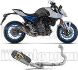 Komplette Auspuffanlage Ohne Katalysator Und Ohne Geräuschzulassung Works Edelstahl Schwarz Endkappe Carby - Arrow Special Parts Kompatibel Mit Suzuki Gsx 8S (2024-2025)