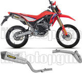 Komplette Auspuffanlage Ohne Katalysator Und Ohne Geräuschzulassung X-Kone Nichrom Endkappe Carby - Arrow Special Parts Kompatibel Mit Honda Crf 300 L (2025-2026)