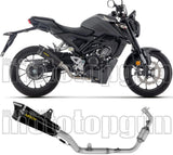 Komplette Auspuffanlage Ohne Katalysator Und Ohne Geräuschzulassung X-Kone Aluminium Schwarz Carbon - Arrow Special Parts Kompatibel Mit Honda Cb 125 R (2024-2026)
