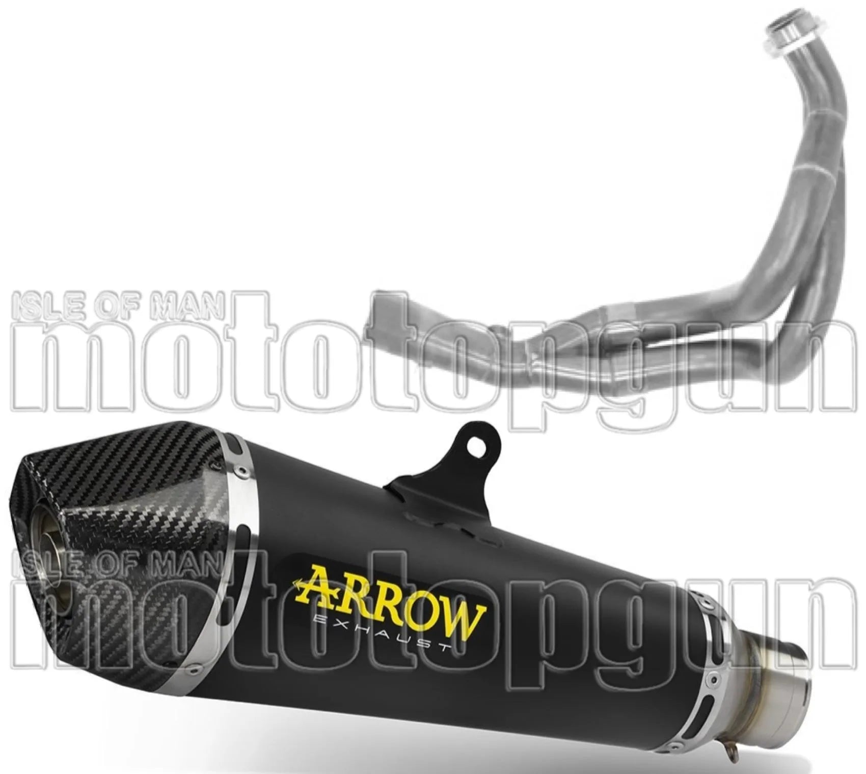 Komplette Auspuffanlage Ohne Katalysator Und Ohne Geräuschzulassung X-Kone Titan Schwarz Endkappe Carby - Arrow Special Parts Kompatibel Mit Kawasaki Versys 650 (2025-2026)