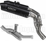 Auspuffendstück Ohne Katalysator Und Ohne Geräuschzulassung Round Körper Aus Titan Schwarz Und Kappe Aus Carbon - Arrow Special Parts Kompatibel Mit Ducati Hypermotard V2 (2026)