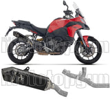 Auspuffendstück Ohne Katalysator Und Ohne Geräuschzulassung Veloce Titan Schwarz Endkappe Carby - Arrow Special Parts Kompatibel Mit Ducati Multistrada V2 - S (2025)