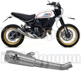 Auspuffendrohr Ohne Geräuschzulassung Pro-Race Titan Titan - Arrow Special Parts Kompatibel Mit Ducati Scrambler 800 Desert Sled (2017-2020)